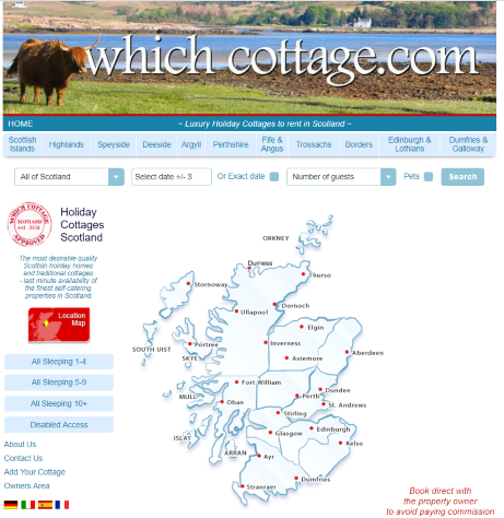holiday accommodation in Scotland